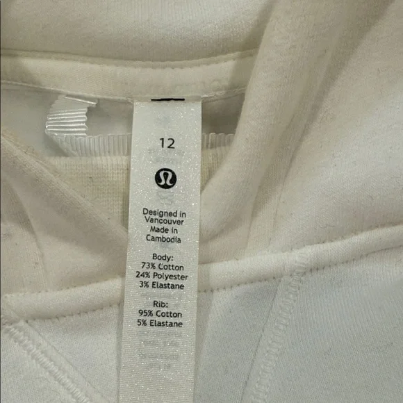 Lululemon Cream Hoodie - Picture 3 of 4